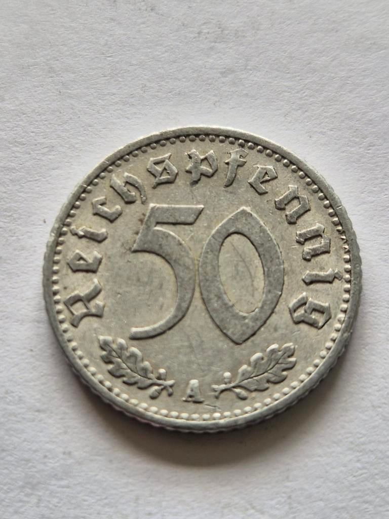 50 reichspfennig deutsches reich 1935a, Postzegels en Munten, Munten | Europa | Niet-Euromunten, Verzenden, Duitsland