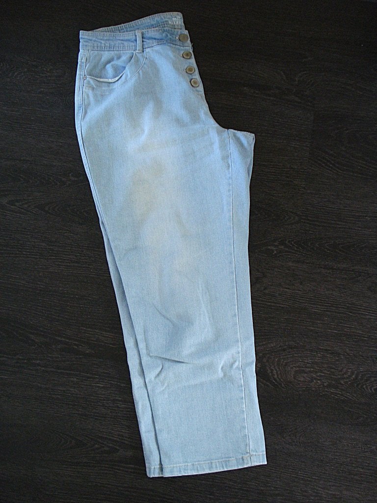 Gina Benotti jeans spijkerbroek - confec.maat 40 - boyfriend, Blauw, Ophalen of Verzenden, Zo goed als nieuw, W30 - W32 (confectie 38/40)