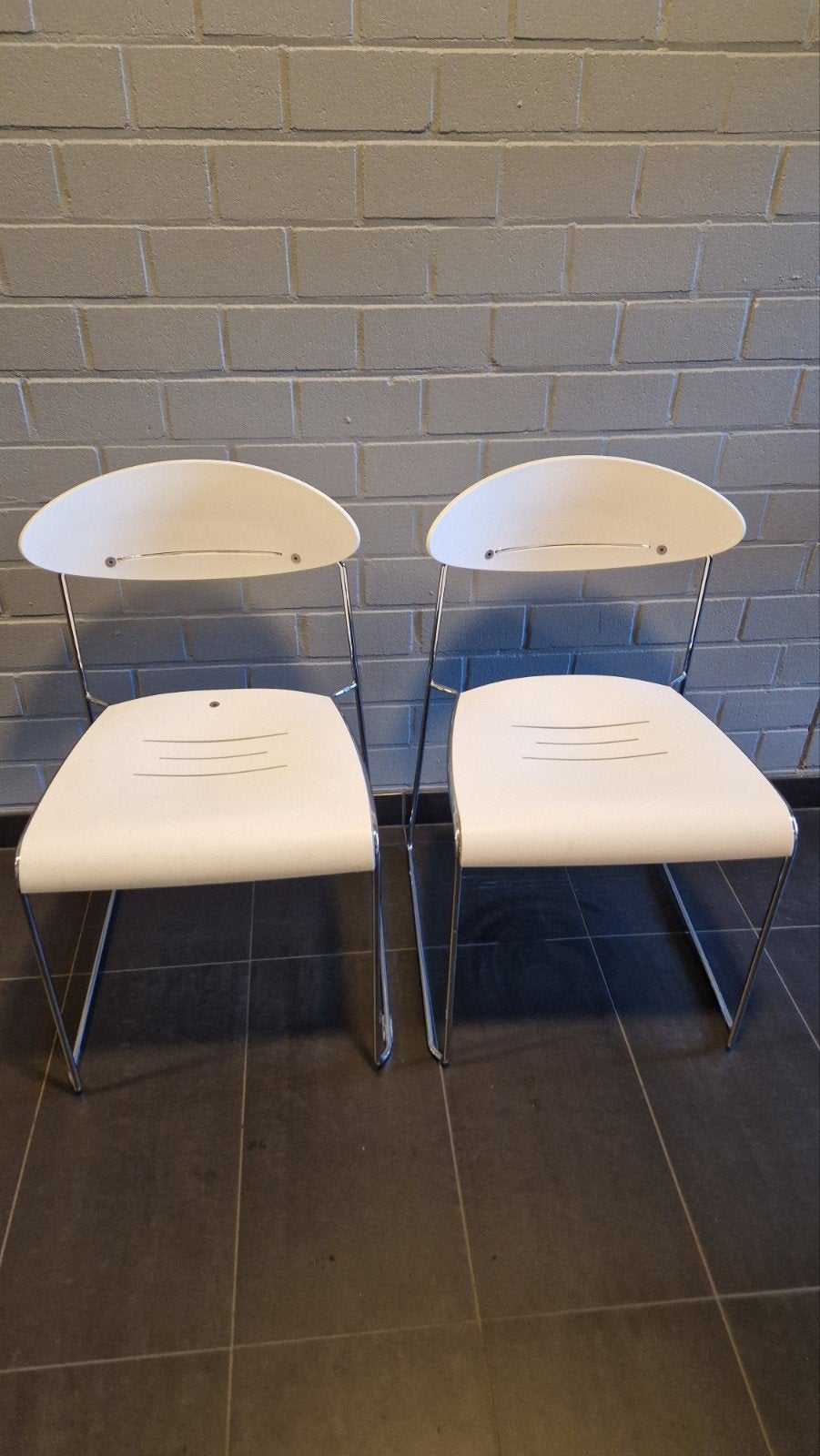 Vds Sari Design Stoel - Minimalistisch, Huis en Inrichting, Wit, Ophalen of Verzenden, Minimalistisch, Kunststof
