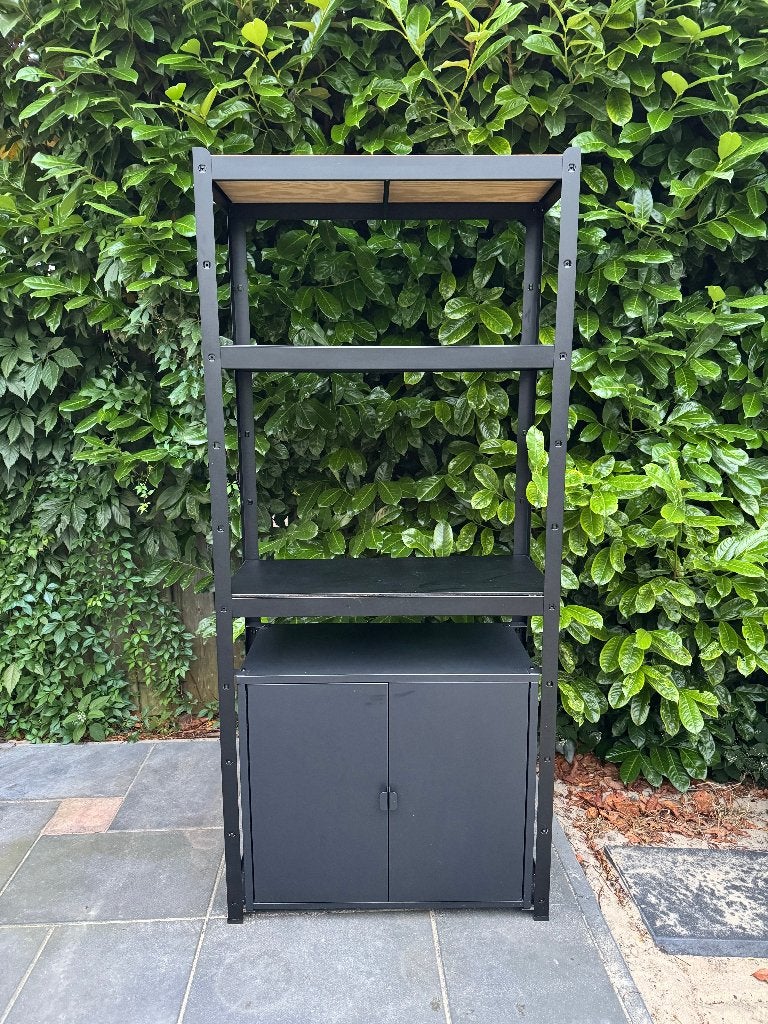IKEA BROR kast met deuren – zwart – 190x85x40cm, Ophalen, Gebruikt