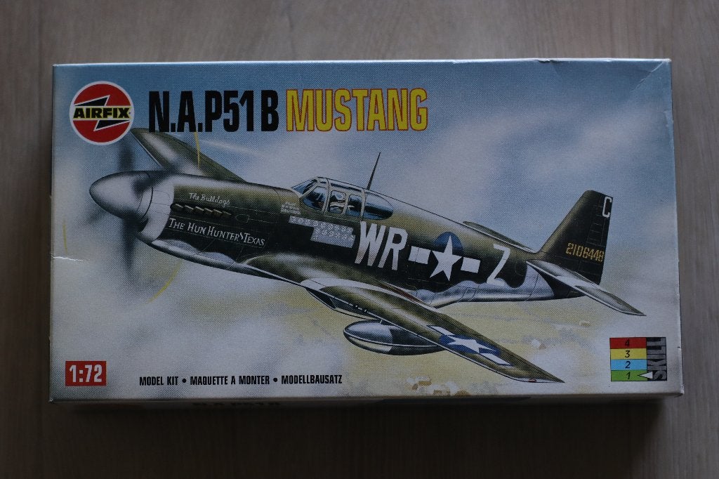 North American P-51B Mustang Airfix 1/72, Overige merken, 1:72 tot 1:144, Nieuw, Ophalen of Verzenden