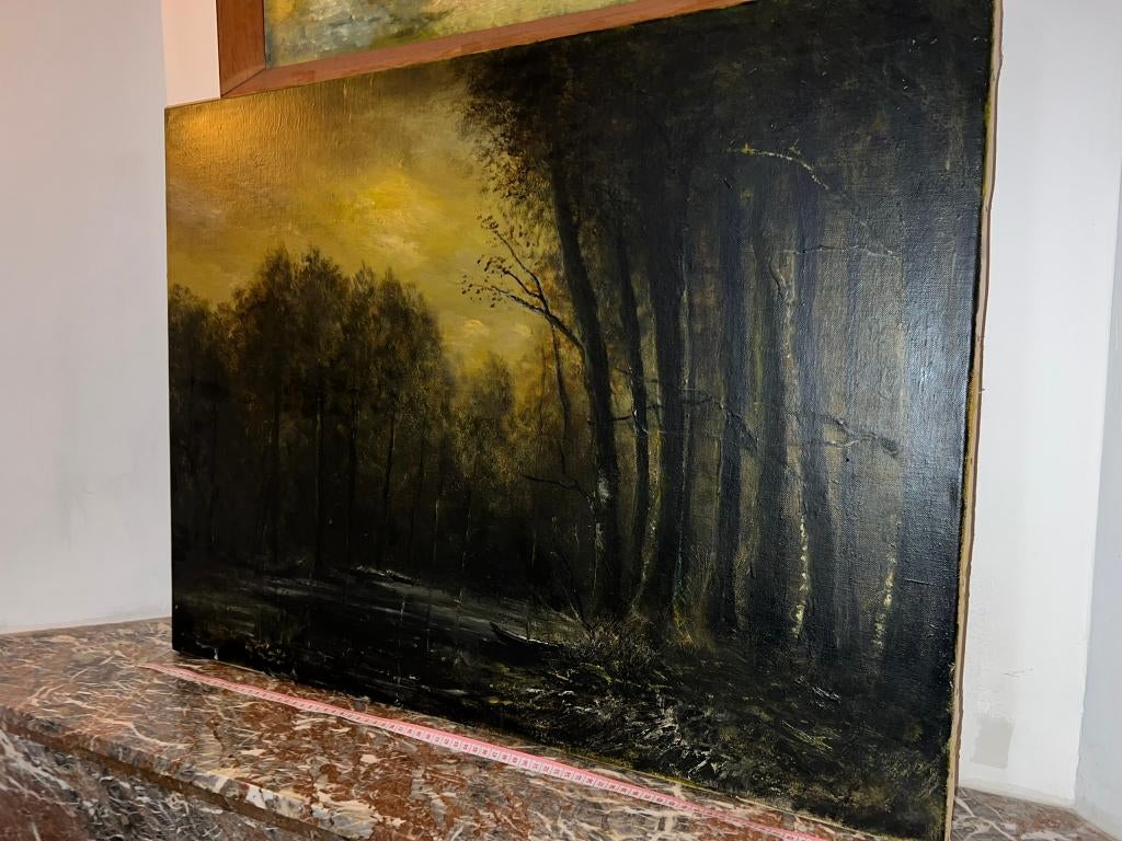 Olieverfschilderij Michel van der Heijden (1983) certificaat, Antiek en Kunst, Ophalen of Verzenden