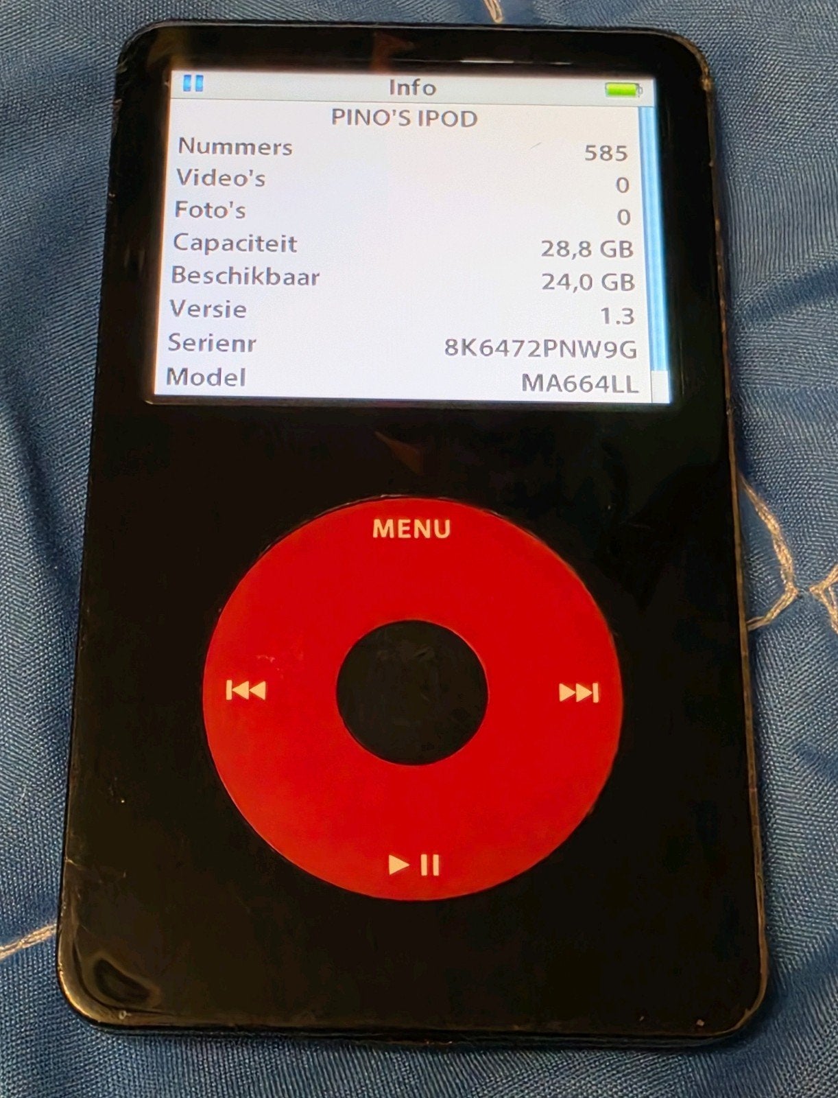 iPod Classic Special Edition U2 - 5th gen met nieuwe accu, Audio, Tv en Foto, Ophalen of Verzenden, Overige kleuren, Classic, 20 tot 40 GB