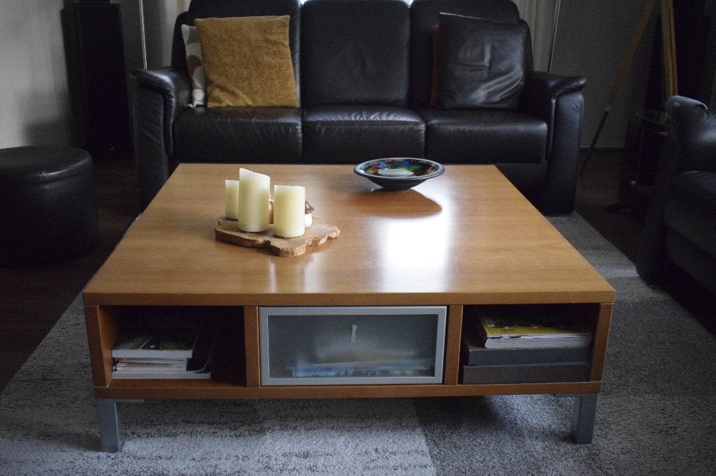 Salontafel vierkant (Montel), Huis en Inrichting, Ophalen, Gebruikt, Vierkant, Modern