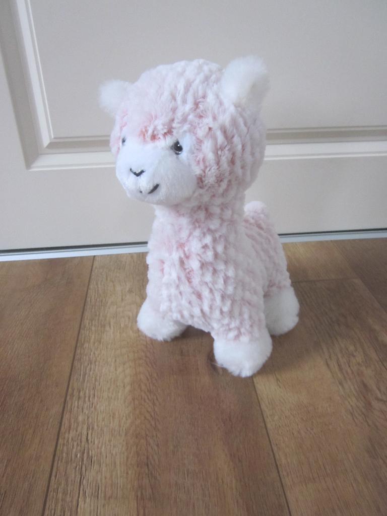 Roze-wit gemèleerd superzacht ruwharige alpaca lama knuffel, Kinderen en Baby's, Speelgoed | Knuffels en Pluche, Paard, Overige merken