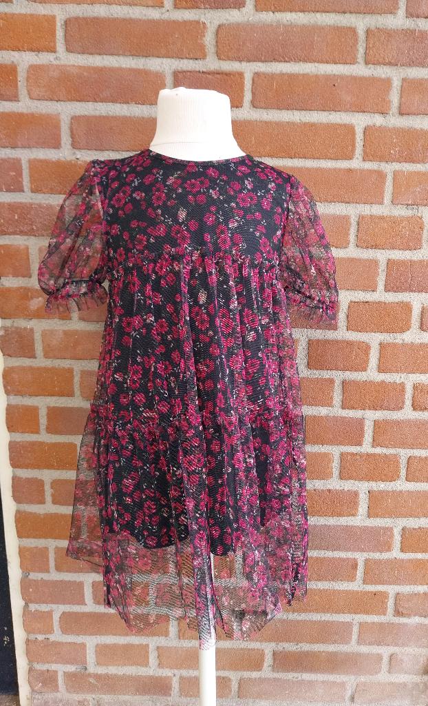 Jurk Badgirl met bloemenprint en tule maat 158-164 NIEUW, SO, Meisje, Nieuw, Jurk of Rok