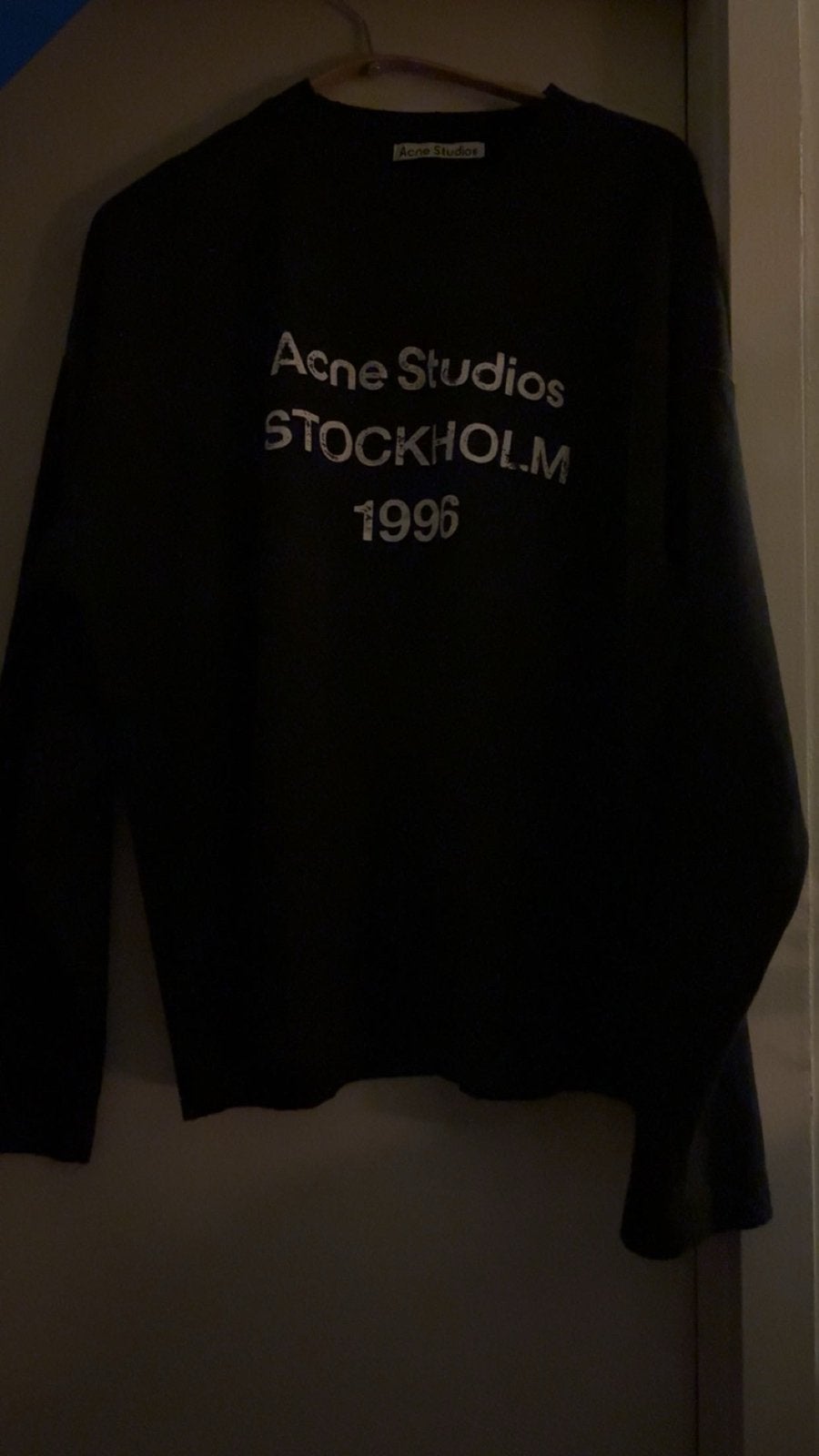 Acne Studios Stockholm 1996 Sweater Zwart, Kleding | Heren, Truien en Vesten, Verzenden, Zo goed als nieuw, Maat 46 (S) of kleiner