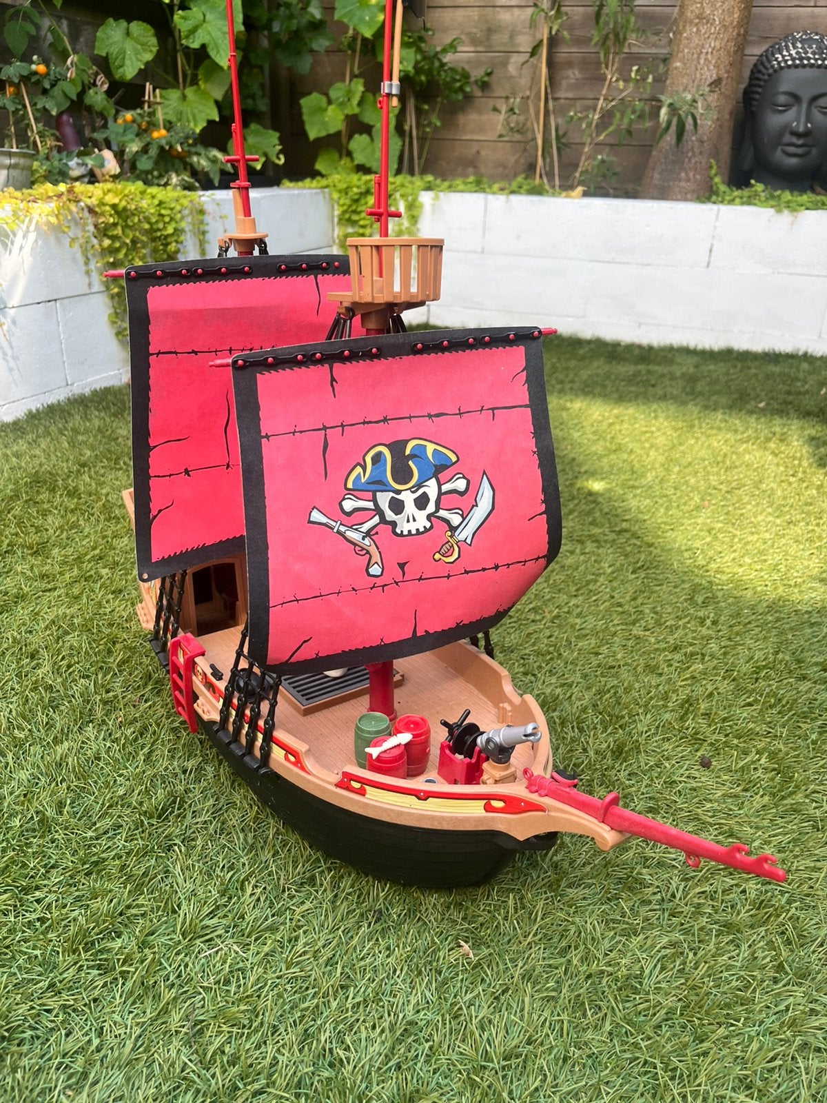 Playmobil piratenschip, Ophalen of Verzenden, Zo goed als nieuw
