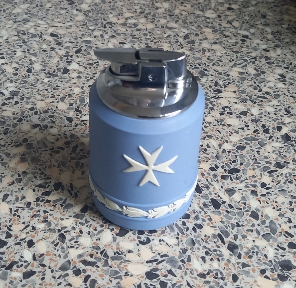 Wedgwood tafelaansteker blue jasper, Verzenden, Zo goed als nieuw, Sigarenbandjes
