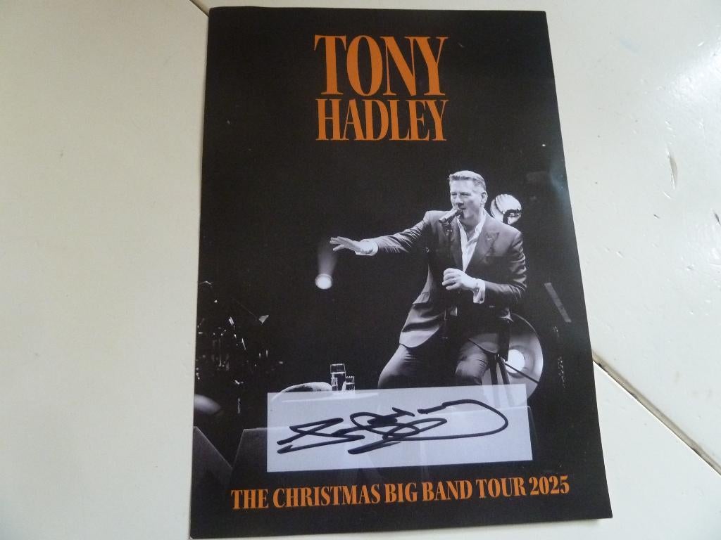 Frameable A5 tour print signed by Tony Hadley, Ophalen of Verzenden, Nieuw, Foto of Kaart