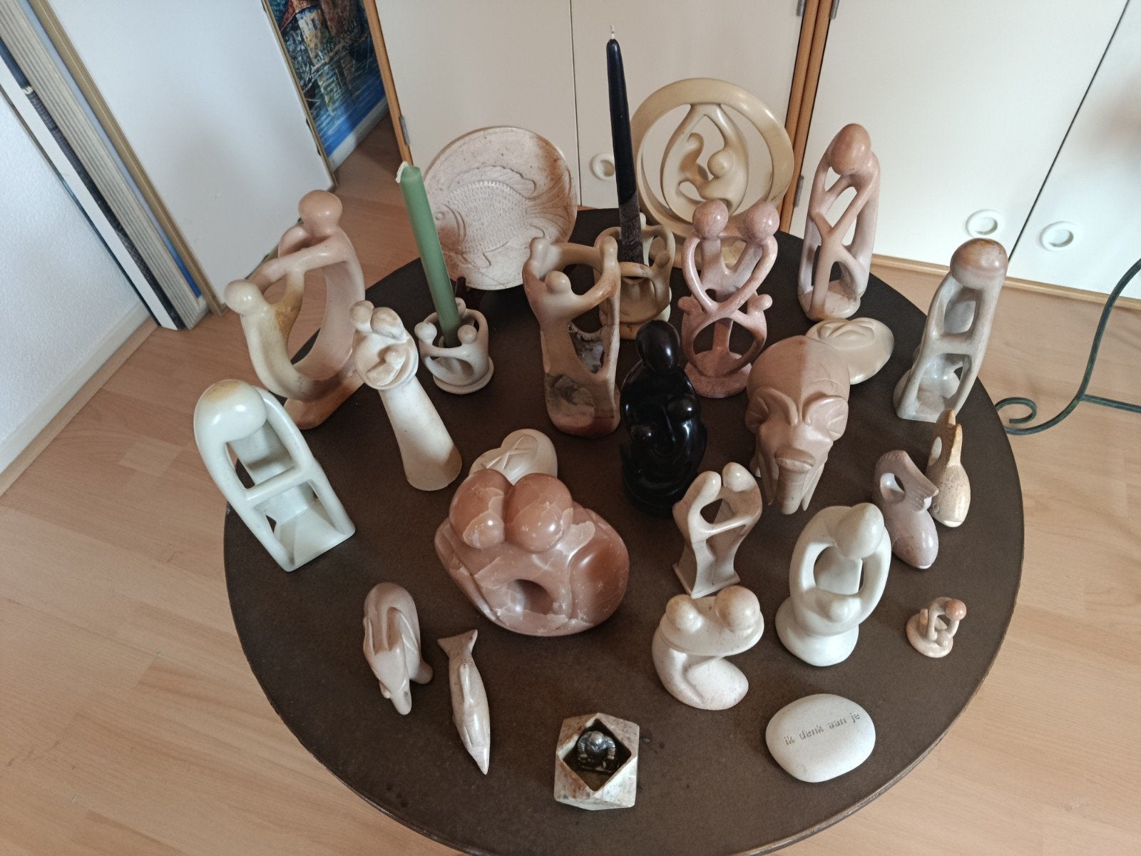 Grote collectie zeepsteen sculpturen, ook per stuk te koop, Antiek en Kunst, Ophalen of Verzenden