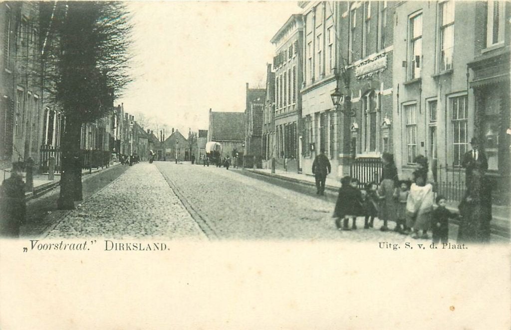 702-051-033 Dirksland Voorstraat, Verzamelen, Verzenden, Voor 1920, Zuid-Holland