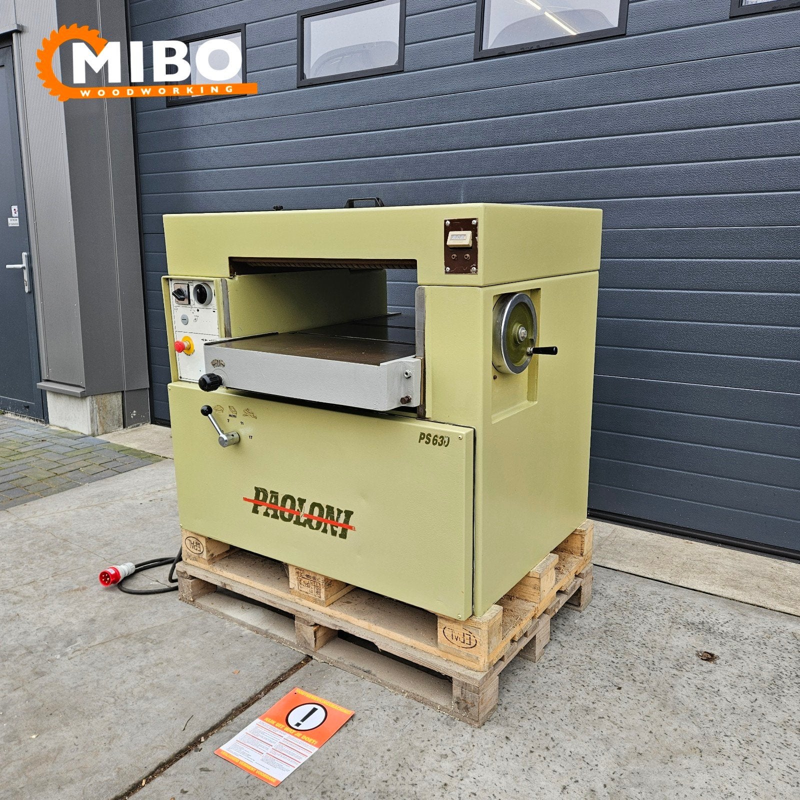 Paoloni vandiktebank 630mm schaafbank 63cm ** elektrisch, Ophalen of Verzenden, Zo goed als nieuw, Elektrisch