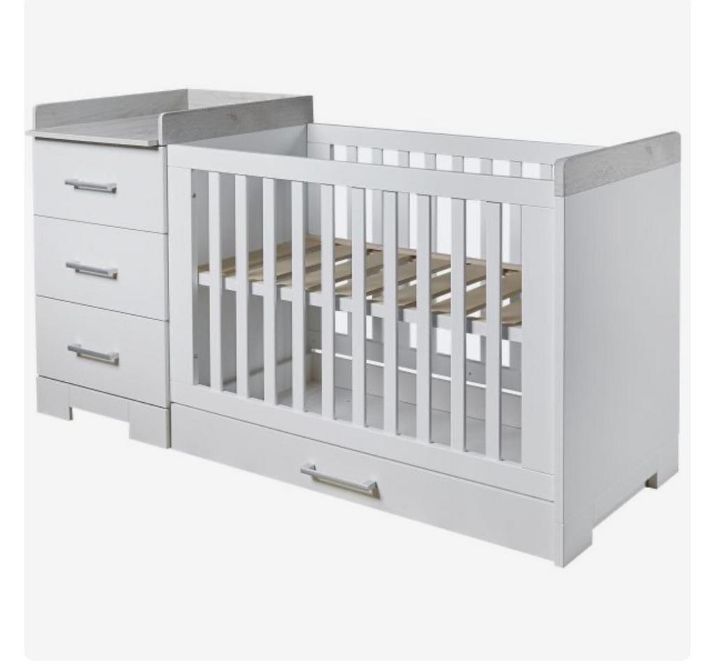 TWF Futura combi ledikant + commode (z.g.a.n.), Ophalen, Zo goed als nieuw, Jongetje of Meisje