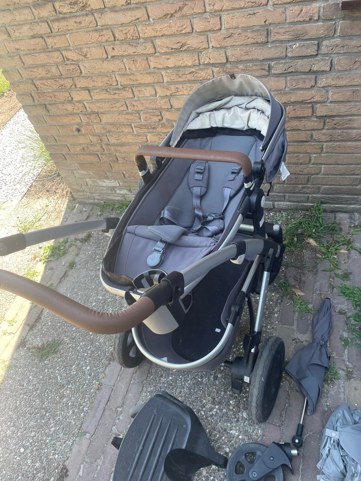 Joolz Geo2 in Gorgeous grey kinderwagen met reiswieg, Kinderen en Baby's, Kinderwagens en Combinaties, Ophalen, Gebruikt, Combiwagen