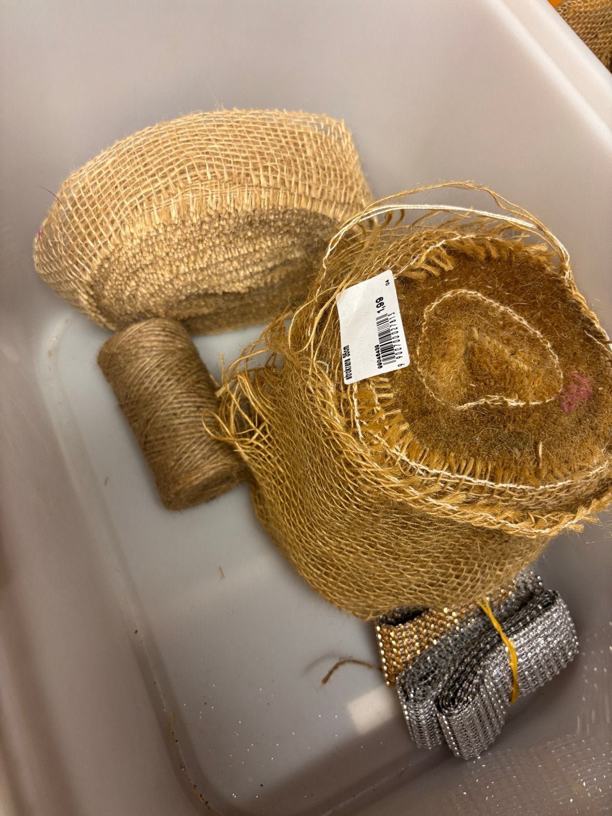 Grote partij knutselmateriaal en hobbybenodigdheden, Gebruikt, Textiel, Meerkleurig, Ophalen of Verzenden
