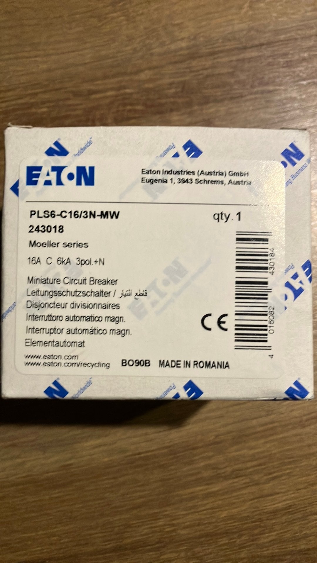 Automaat eaton C16 zekering meterkast nieuw, Ophalen of Verzenden, Nieuw, Eaton, Installatieautomaat