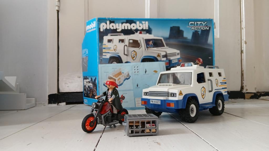 Playmobil City Action 9371 Geldtransport met boef, Ophalen of Verzenden, Zo goed als nieuw, Complete set