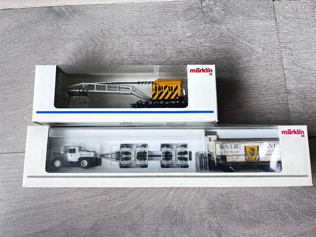 Marklin 4671 en 46828 ho wagons nieuwstaat, Wisselstroom, Ophalen of Verzenden, Märklin, Nieuw