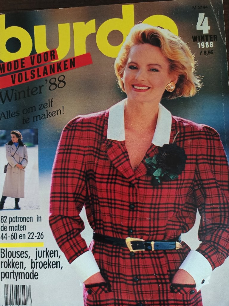 Burda mode voor volslanken winter 1988, Hobby en Vrije tijd, Kledingpatronen, Ophalen of Verzenden, Zo goed als nieuw, Vrouw, Burda