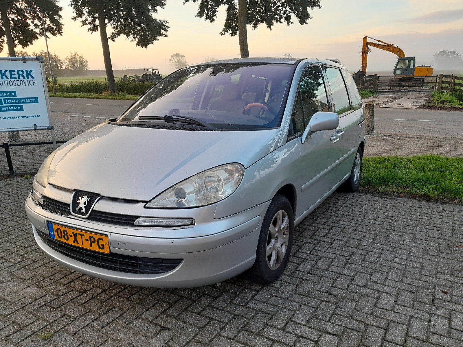 Peugeot 807 2.0 16V 2007 Grijs 8 persoons, Auto's, Voorwielaandrijving, Stof, 4 cilinders, Bedrijf