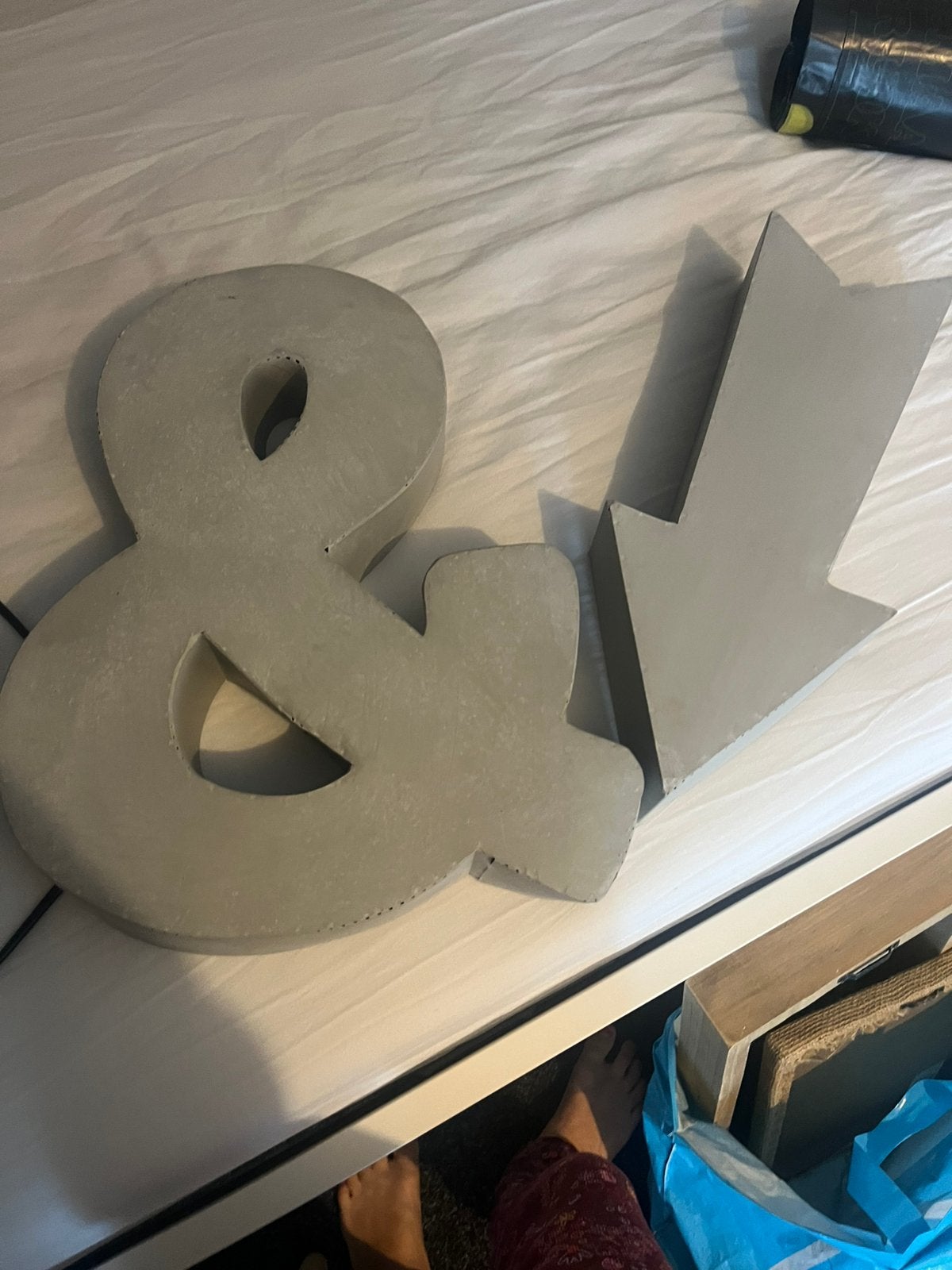 Decoratie muur, Ophalen, Zo goed als nieuw, Grijs, Wandhanger