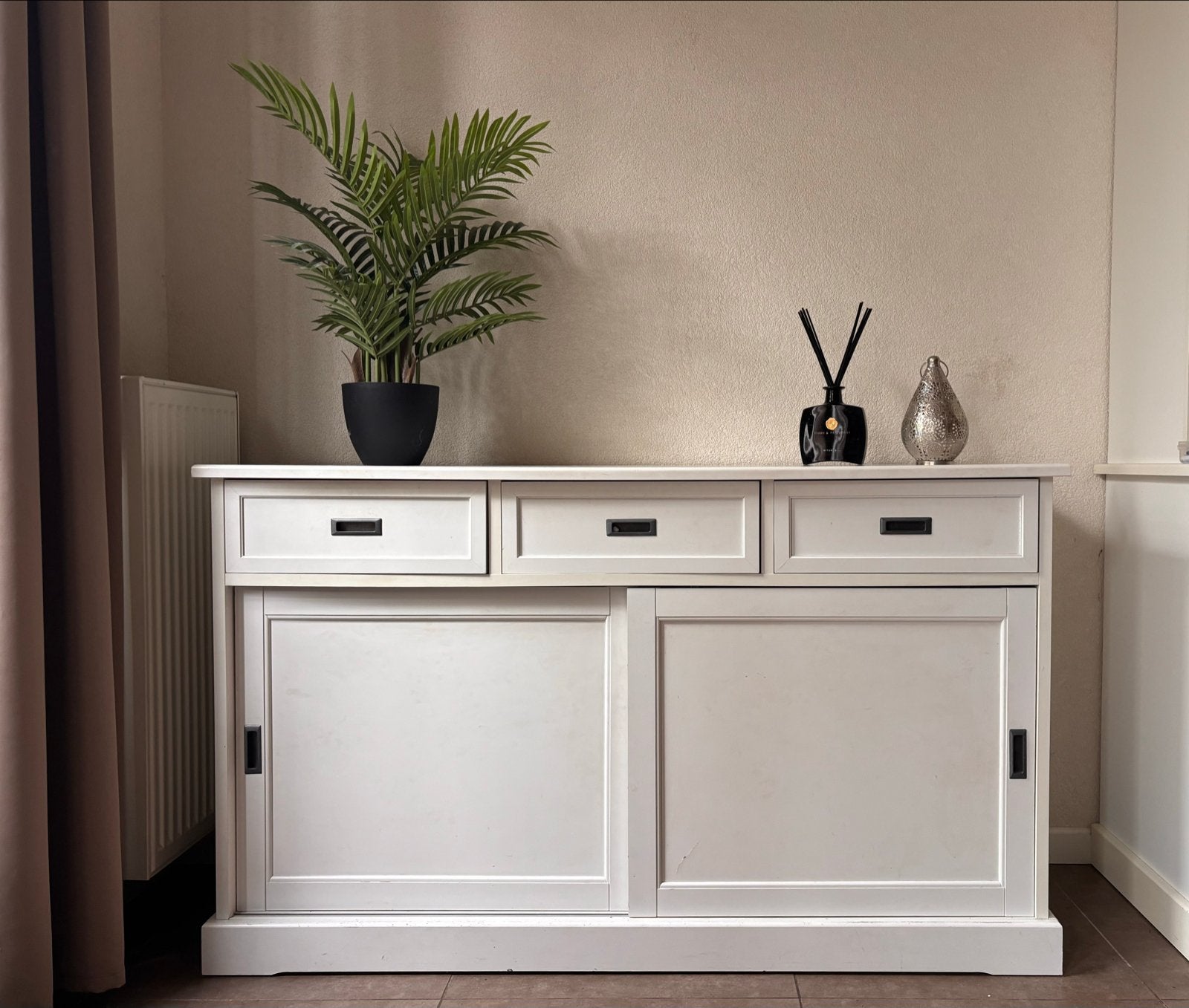 Wit dressoir van IKEA, Ophalen, Gebruikt, 150 tot 200 cm, Met lade(s)