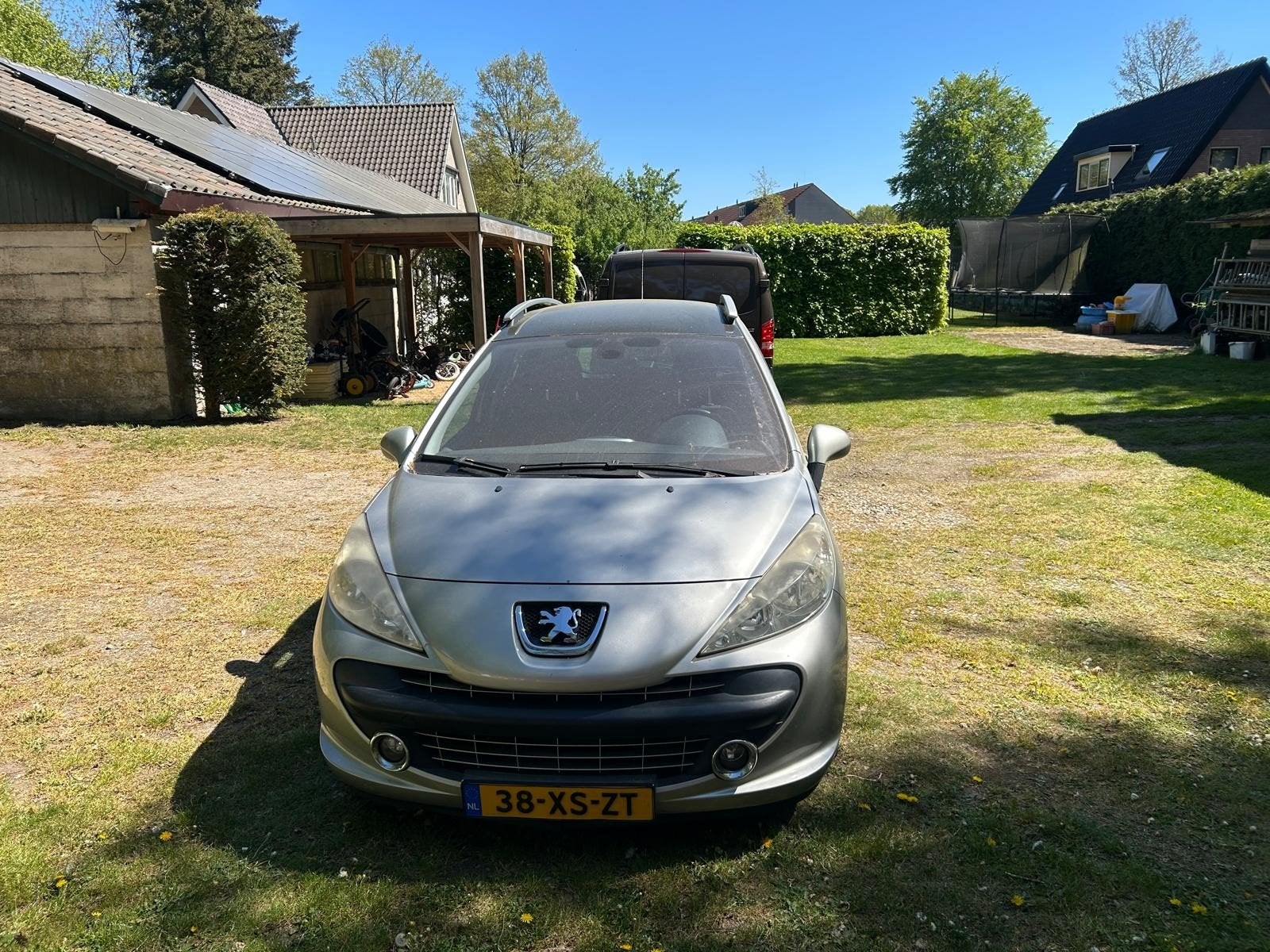 Peugeot 207 1.6 16V SW Outdoor 2007 Grijs Panoramadak, Auto's, Peugeot, Voorwielaandrijving, Stof, Zwart, 4 cilinders