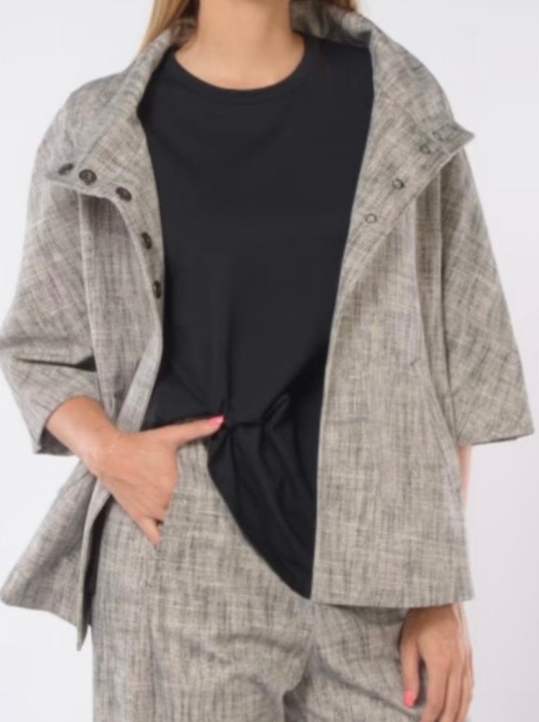 Jurerê blazer / colbert maat L (42/44) NIEUW grijs, Kleding | Dames, Jasjes, Kostuums en Pakken, Nieuw, Jasje, Maat 42/44 (L)