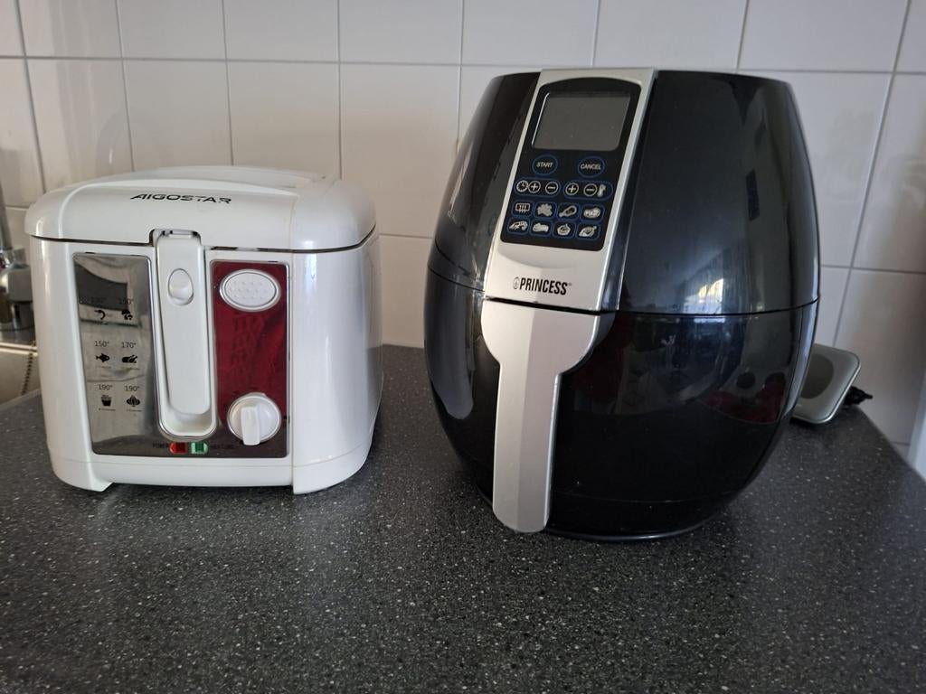 Princess Airfryer en Aigostar frituurpan, Witgoed en Apparatuur, Airfryers, Ophalen, Gebruikt, Airfryer