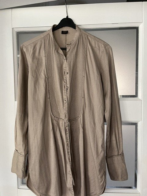 Mooie blouse / tuniek - maat S (Pauw), Beige, Pauw, Ophalen of Verzenden, Zo goed als nieuw