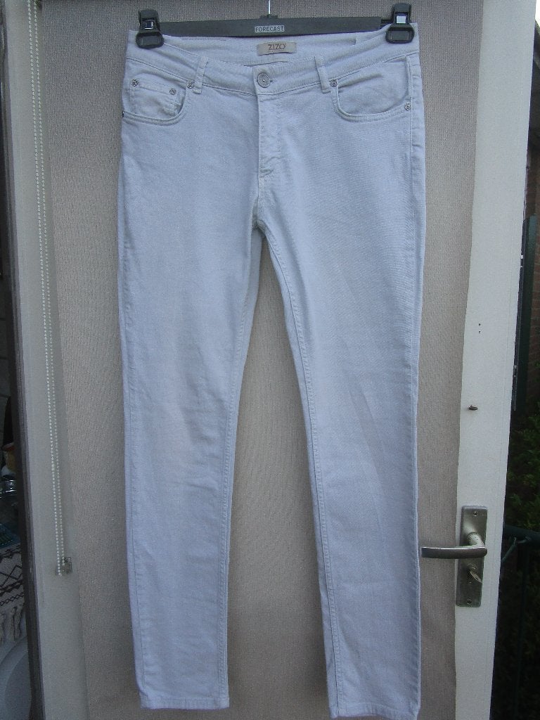 Zomerbroek/broek ZIZO mt 40  wit/ecru, Verzenden, Wit, Zo goed als nieuw, Lang