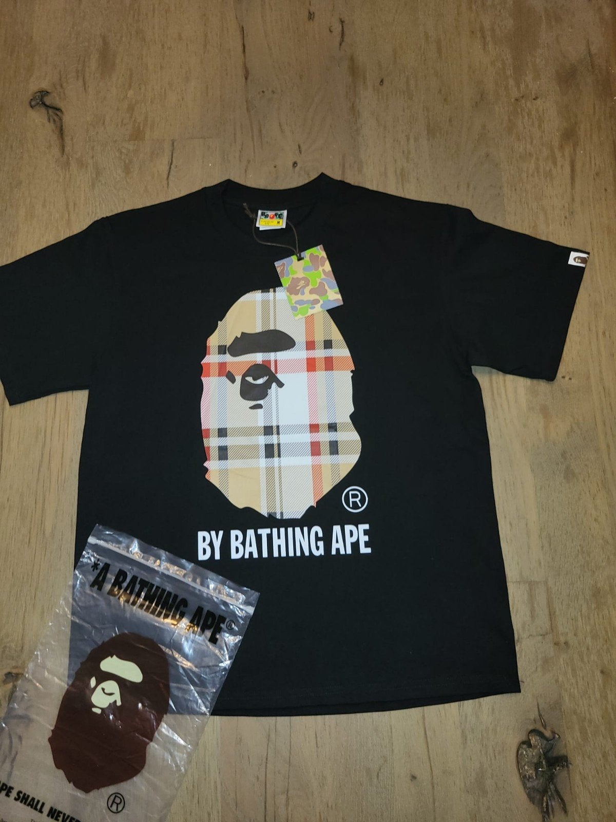 Bape t- shirt, Maat 48/50 (M), Zwart, Nieuw, Ophalen of Verzenden
