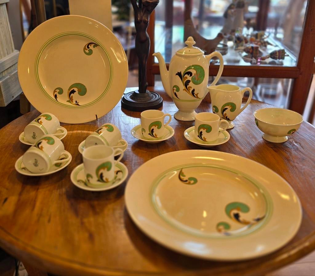 Royal Doulton Art Deco Koffie set 1920 Engels zeldzaam, Ophalen