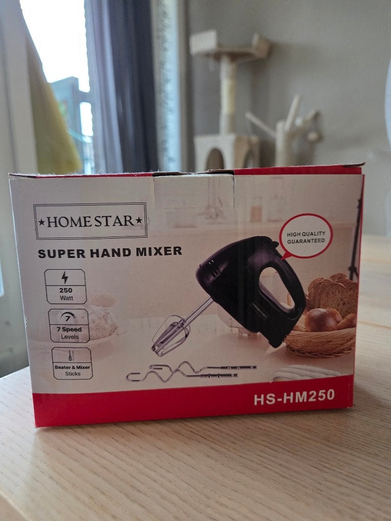 Handmixer homestar- nieuw, Minder dan 1 liter, Ophalen of Verzenden, Nieuw, 3 snelheden of meer