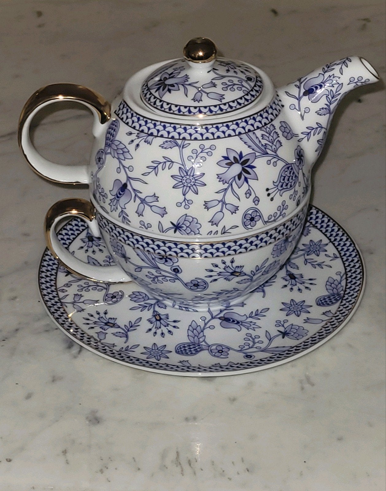 PORSELEINEN MG TEA FOR ONE, Antiek en Kunst, Ophalen of Verzenden