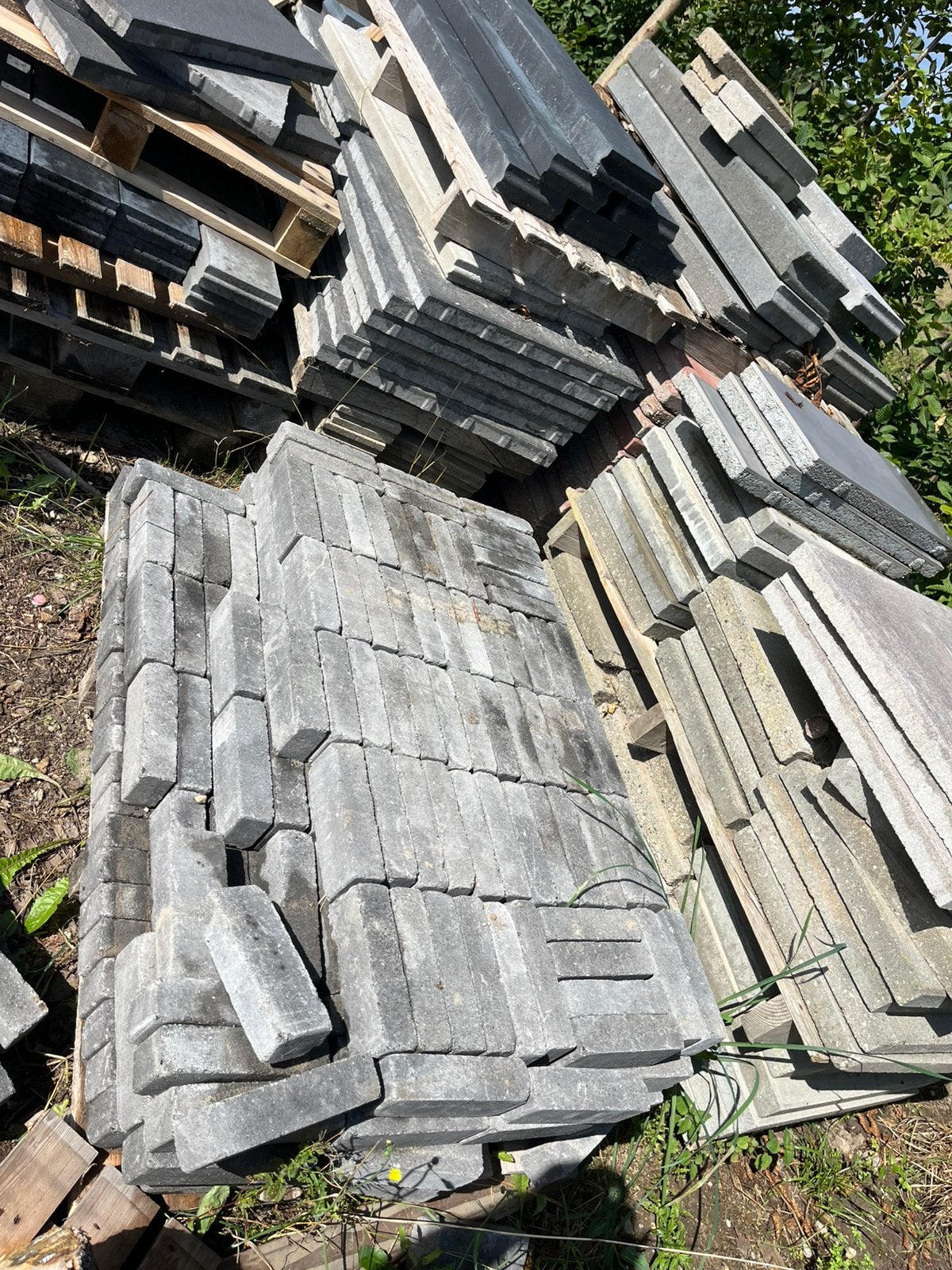 Beton waaltjes antraciet, Ophalen, Zo goed als nieuw, Beton, Klinkers