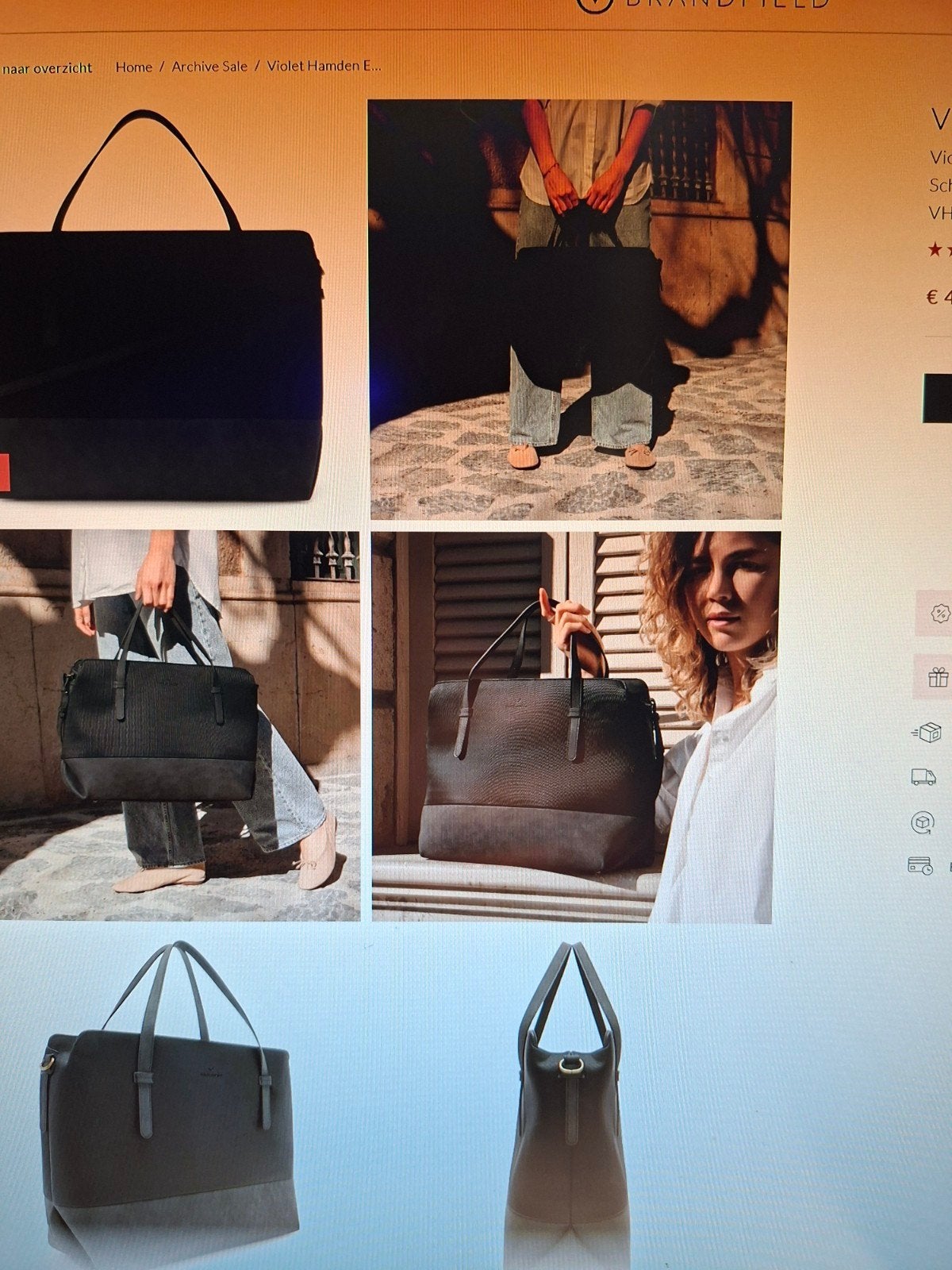 Violet Hamden Essential Bag Zwarte Schoudertas, Ophalen of Verzenden, Nieuw, Zwart, Schoudertasje