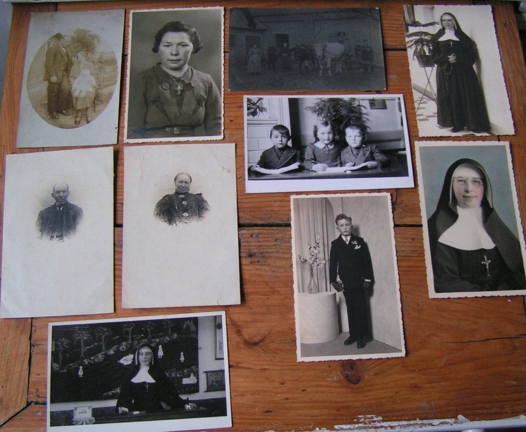 10 antieke foto's nr VV 992, Verzamelen, Ophalen of Verzenden, Voor 1940, Gebruikt, Overige onderwerpen