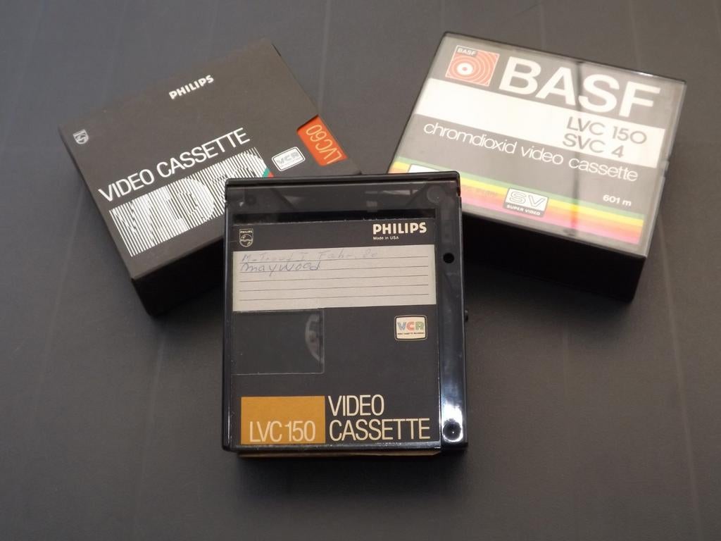 Vintage Philips LVC 150 Video Cassette, Ophalen of Verzenden, Gebruikt, Video 2000-speler of -recorder