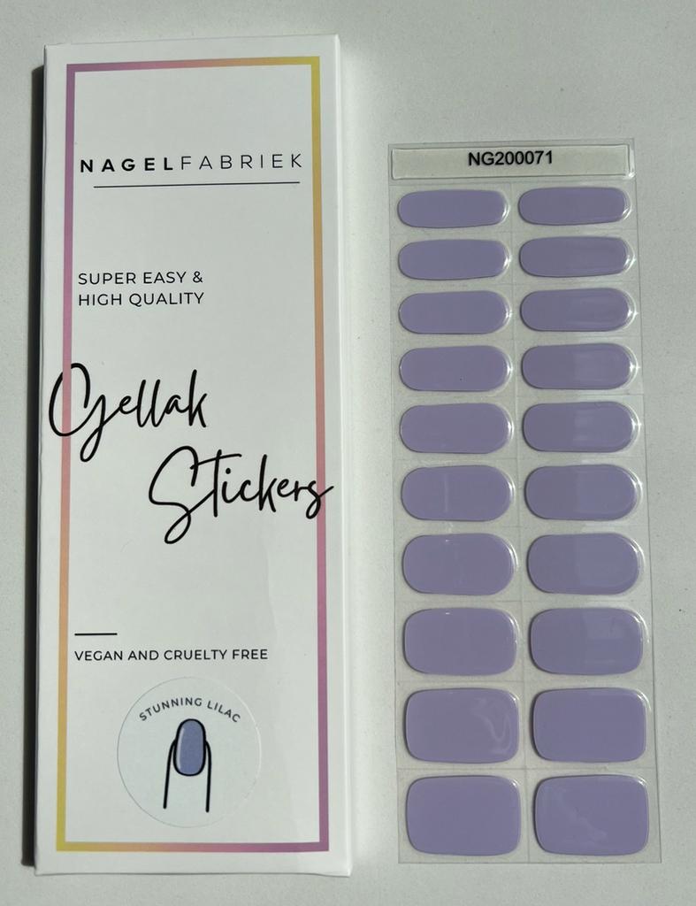 Nagelfabriek Gellak Stickers Stunning Lilac, Paars, Nieuw, Ophalen of Verzenden, Handen en Nagels