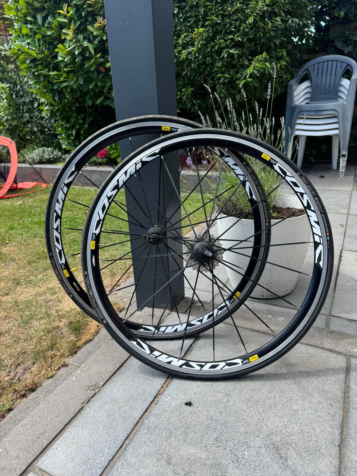 Mavic Cosmic Elite wielset 700C incl. cassette, Fietsen en Brommers, 28 inch, Gebruikt, Aluminium, 57 tot 61 cm