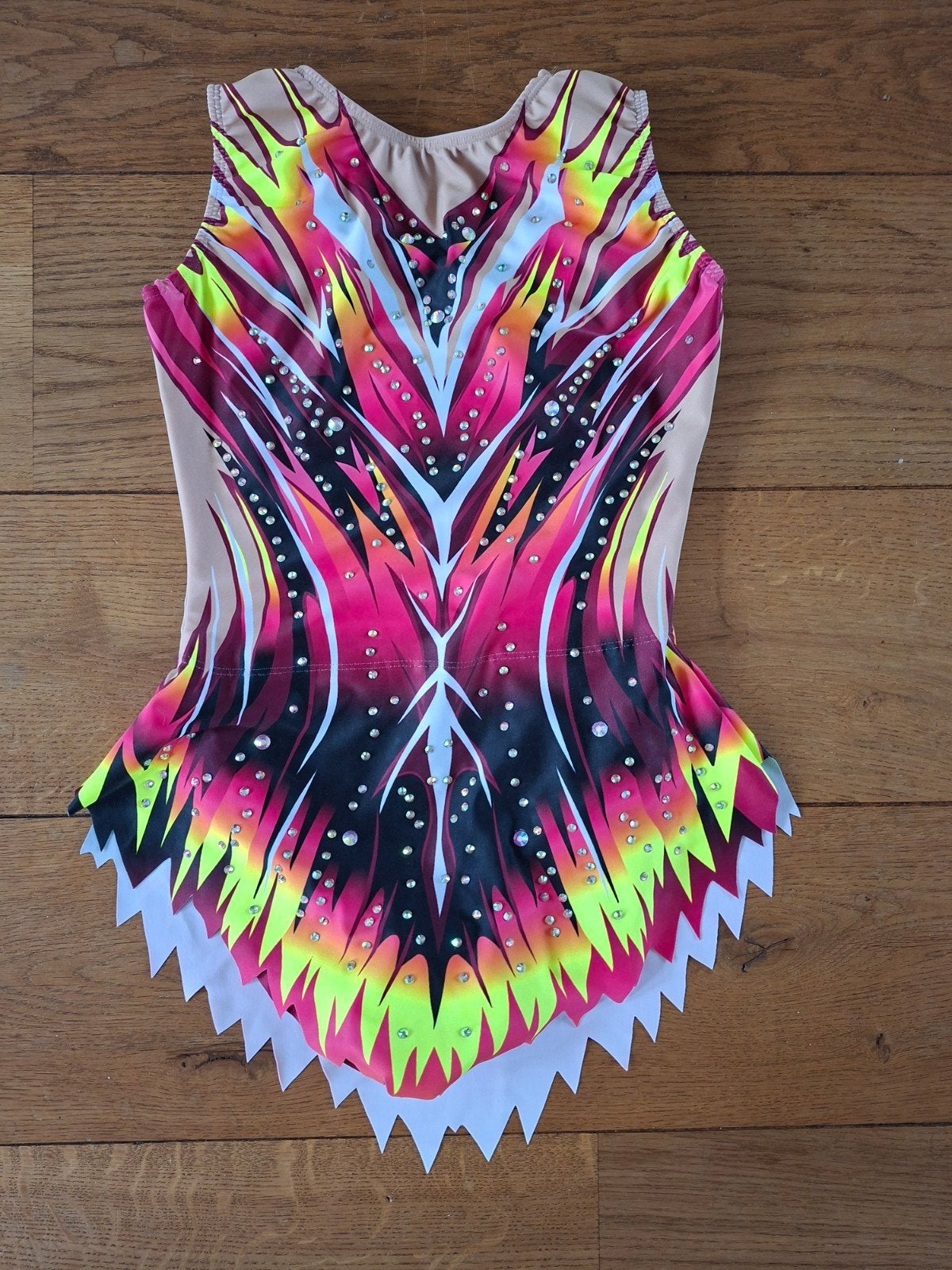 Turn/acro/ritmisch gymnastiek pakje mt 12 NIEUW, Meerkleurig, Nieuw, Ophalen of Verzenden, Turnpak(je)