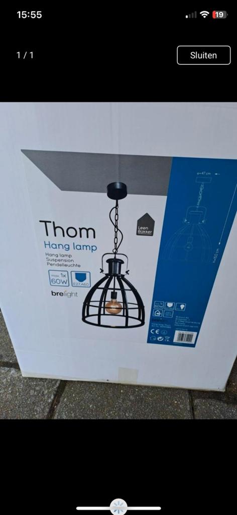 Hanglamp, Huis en Inrichting, Lampen | Hanglampen, Ophalen of Verzenden, Zo goed als nieuw