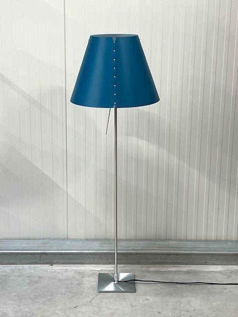 Luceplan Costanza D13 vloerlamp vintage staande lamp blauw, Ophalen, ., 100 tot 150 cm, Vintage
