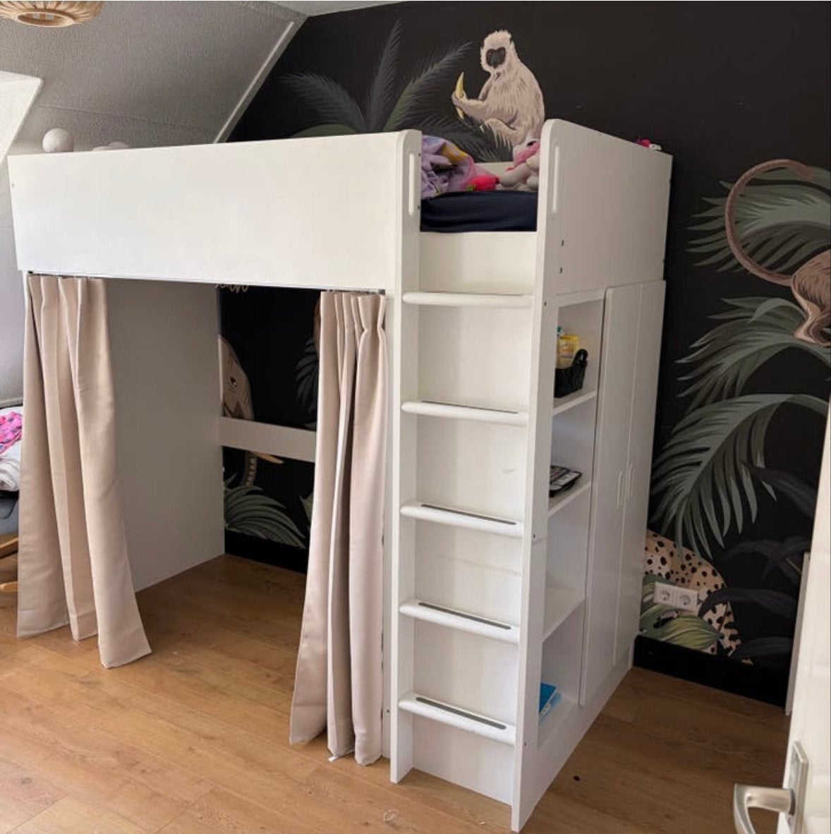 Ikea smastad hoogslaper, Kinderen en Baby's, Kinderkamer | Stapelbedden en Hoogslapers, Ophalen, Gebruikt, Hoogslaper