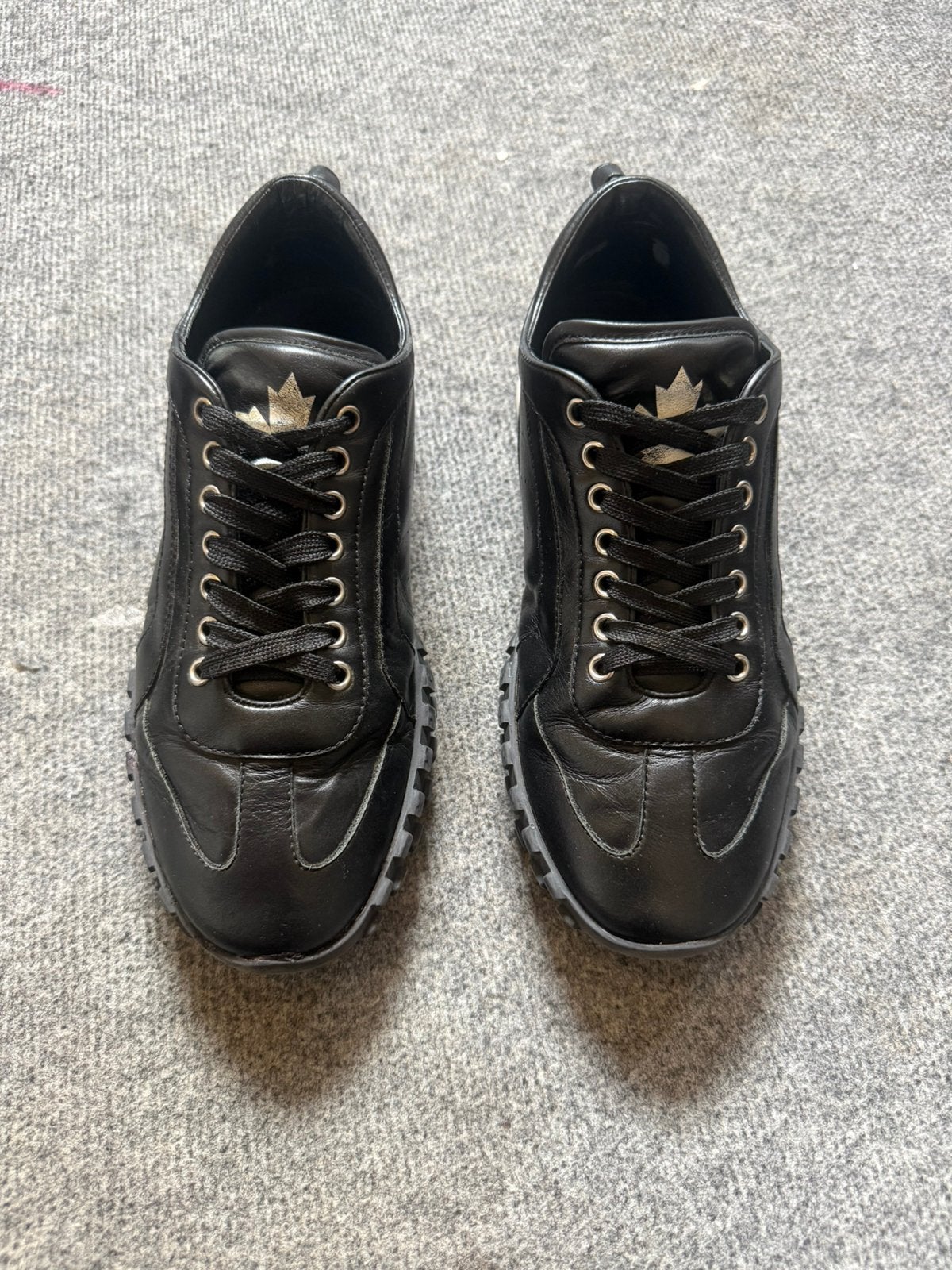 Dsquared2 Legend sneakers zwart leer maat 42 + doos, Kleding | Heren, Ophalen of Verzenden, Gedragen, Zwart