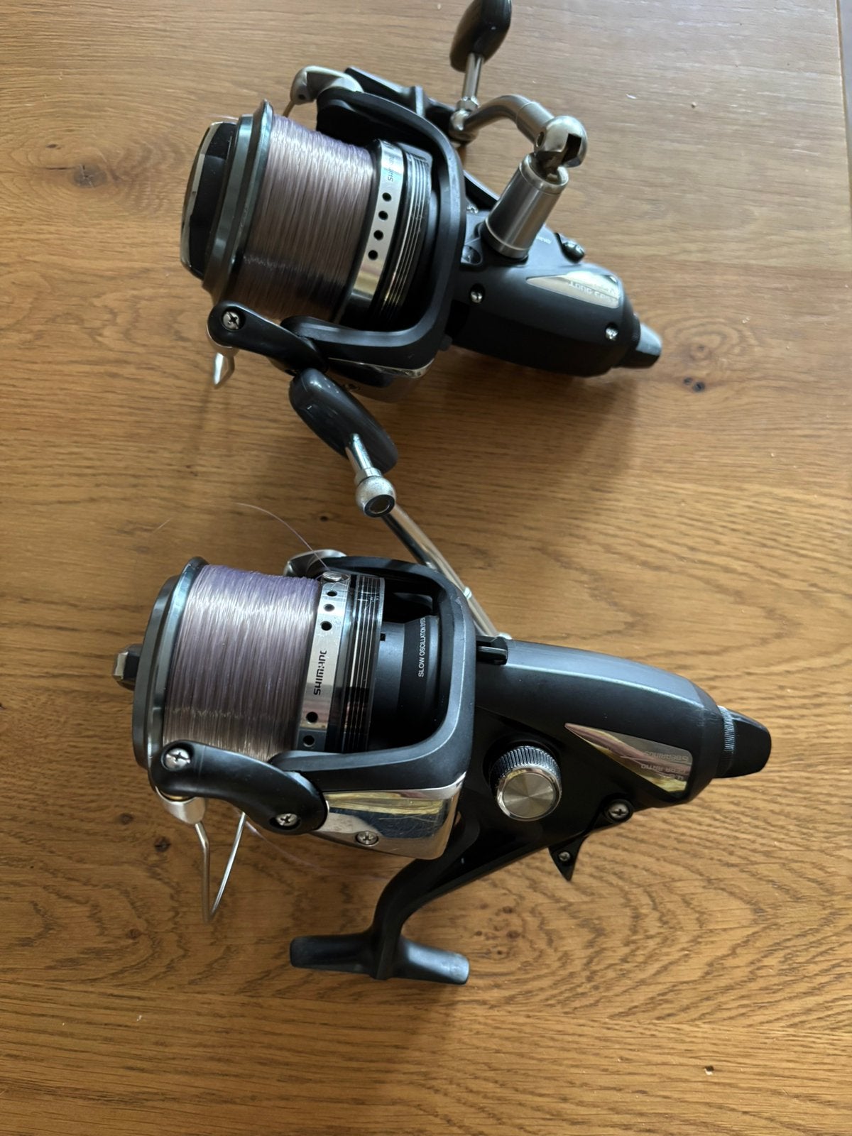 2 Shimano big baitrunners XT-A, Watersport en Boten, Hengelsport | Karpervissen, Ophalen of Verzenden, Zo goed als nieuw, Molen