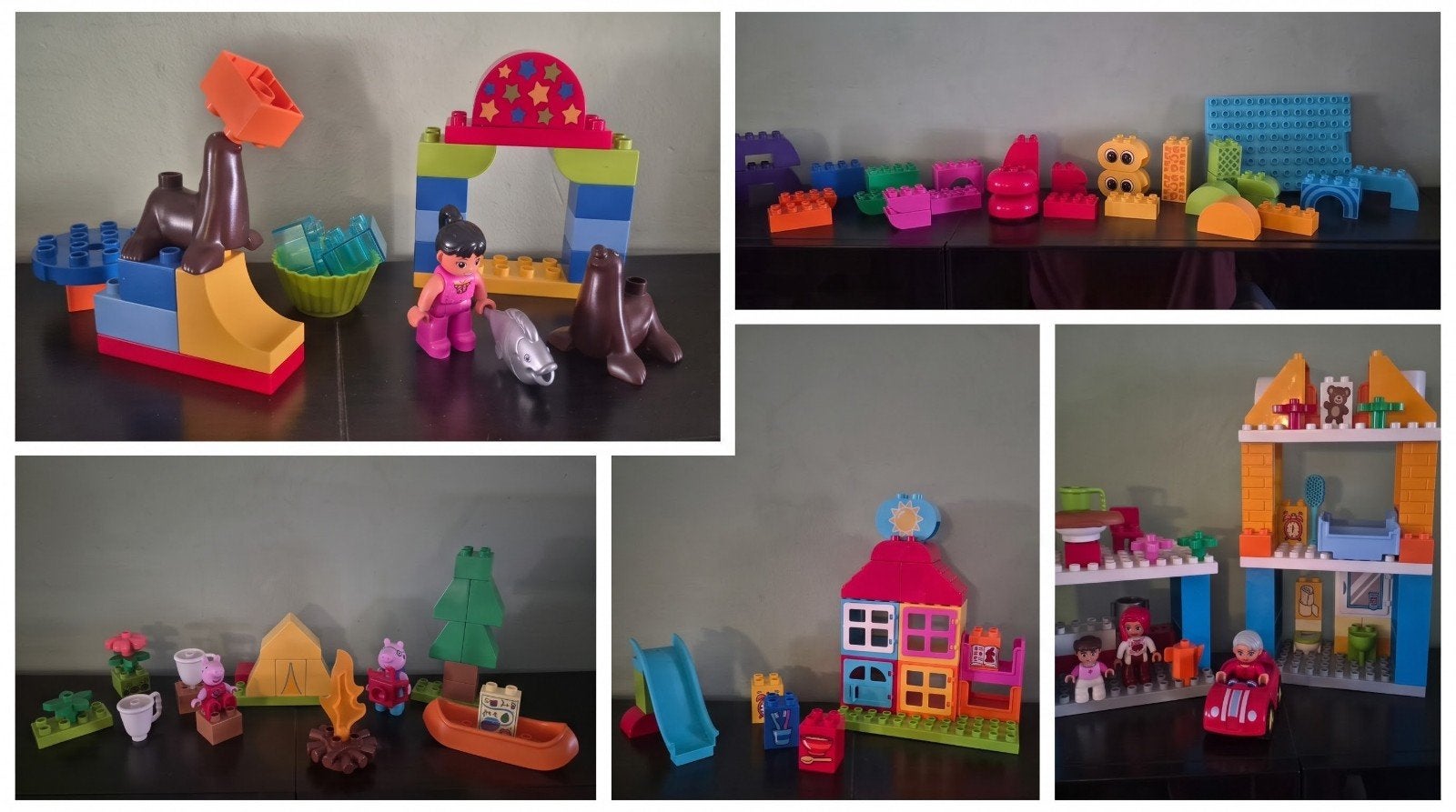 LEGO Duplo sets met extra blokjes, Ophalen of Verzenden, Gebruikt