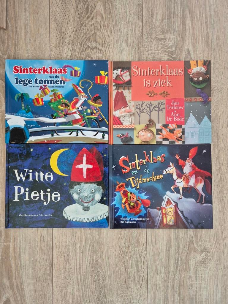 4 Sinterklaasboeken: 'Sinterklaas en de lege tonnen' e.a., Boeken, Kinderboeken | Jeugd | onder 10 jaar, Gelezen, Fictie algemeen